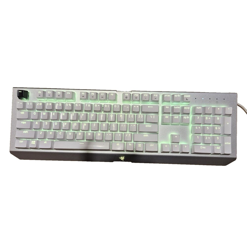 Razer BlackWidow X Chroma Mercury RGB Mechanical Gaming Keyboard Green